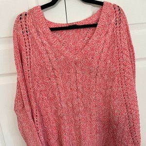 Express Women's V-Neck Oversized Sweater